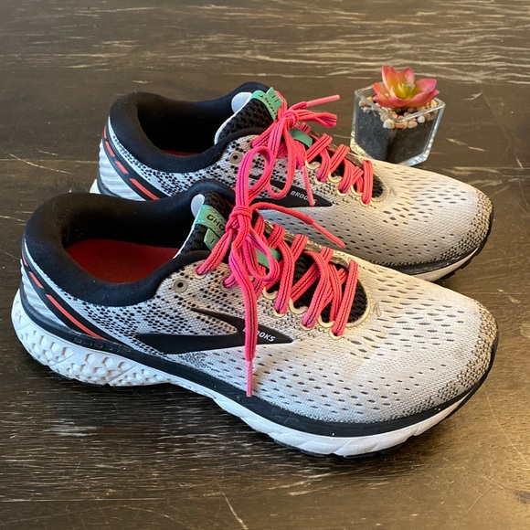 Brooks Shoes - Brooks | Ghost 11 Pink Grey women’s running sneaker athletic shoe trainees 8